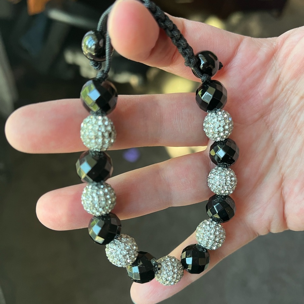 Black & silver bracelet